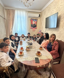 Uşaq Səfirlər Məclisinin Xocavənd rayonu üzrə nümayəndələri və fəalları tərəfindən Şəhid ailələri ziyarət olunur