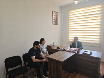 Xocavənd Rayon İcra Hakimiyyətinin Başçısı Eyvaz Hüseynov növbəti vətəndaş qəbulu keçirib
