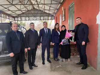 8 Mart - Beynəlxalq Qadınlar Günü münasibətilə şəhid anaları və xanımları evlərində ziyarət olunub