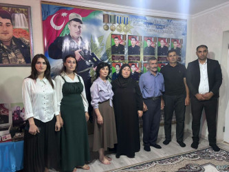 Xocavənd şəhərinə köçən şəhid ailələri ziyarət edilib