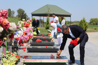 Vətən Müharibəsi Qəhrəmanı, şəhid Anar Əliyevin ailəsi Xocavənd Rayon İcra Hakimiyyəti  başçısının qəbulunda olub