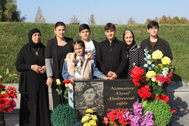 Vətən müharibəsində qəhrəmancasına şəhid olmuş Şəhid Namazov Xəyal Xudaverdi oğlunun anım günü qeyd edilib