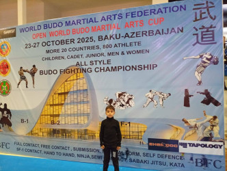 Xocavəndli idmançı Budo döyüş növləri üzrə beynəlxalq çempionatın qalibi olub