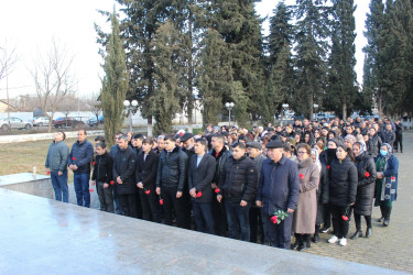 Xocavənddə 20 Yanvar Şəhidlərinin xatirəsi yad edilib.