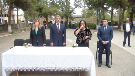 Yeni tədris ilinin başlanması münasibətilə tədbir keçirilib.