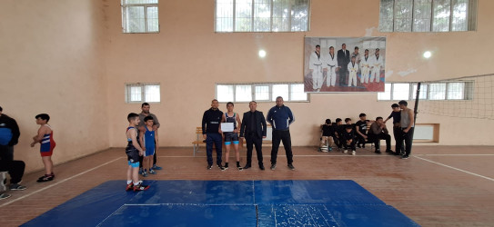 Bədən Tərbiyəsi və İdman Gününə həsr olunmuş güləş yarışı keçirilib