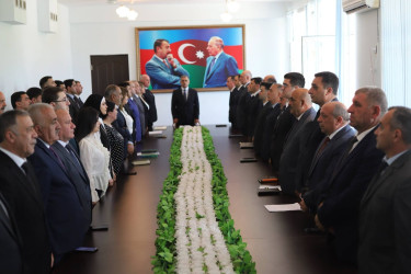 23 İyun Dövlət Qulluqçularının Peşə Bayramı münasibətilə Xocavənd Rayon İcra Hakimiyyətində tədbir keçirilib