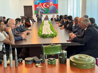 Xocavənd rayonunda partlayıcı sursatların təhlükəsinə dair maarifləndirici görüş keçirilib