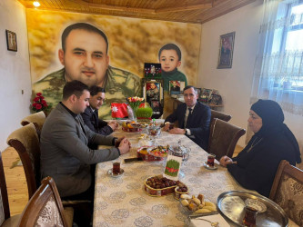 Şəhidlərin ailə üzvləri Novruz bayramı və Müqəddəs Ramazan bayramı münasibətilə ziyarət olunub