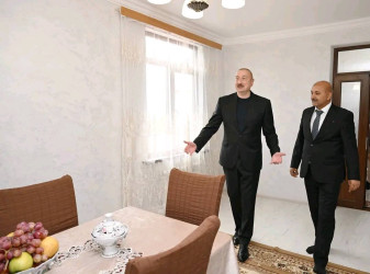 Azərbaycan Respublikasının Prezidenti İlham Əliyev sentyabrın 14-də Xocavənd rayonunun Sos kəndində olub