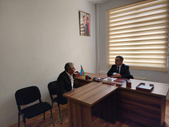 Xocavənd Rayon İcra Hakimiyyətinin başçısı Eyvaz Hüseynov növbəti vətəndaş qəbulu keçirib