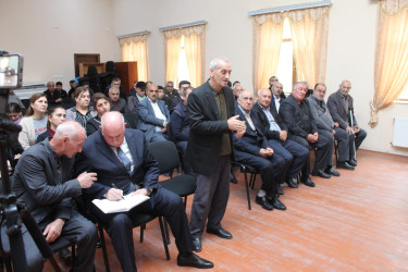 Xocavənd Rayon İcra Hakimiyyətinin başçısı Eyvaz Hüseynovun Ağcabədi rayonunda məskunlaşan rayon sakinləri ilə növbəti səyyar qəbulu keçirilmişdir