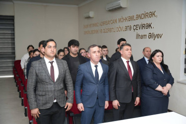 Ümummilli lideri Heydər Əliyevin anadan olmasının 103-cü ildönümü münasibəti ilə  Heydər Əliyev Mərkəzinə ekskursiya təşkil olunub