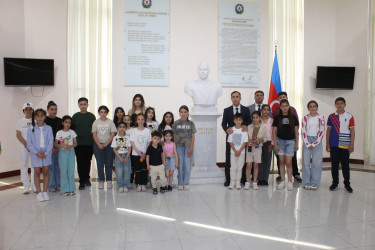 Uşaqların Beyləqan rayonunda yerləşən Bayraq Muzeyinə və Gənclər Mərkəzinə ekskursiyası təşkil edilmişdir