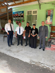 Xocavənd Rayon İcra Hakimiyyətinin əməkdaşları 27 Sentyabr Anım Günü münasibətilə şəhid ailələrini ziyarət ediblər