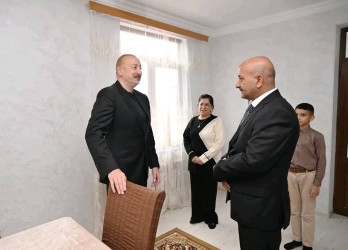 Azərbaycan Respublikasının Prezidenti İlham Əliyev sentyabrın 14-də Xocavənd rayonunun Sos kəndində olub