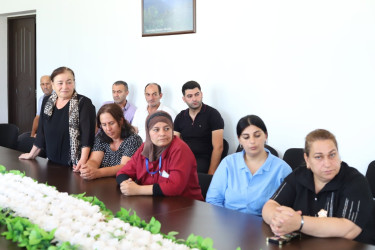Xocavənd Rayon İcra Hakimiyyətinin başçısı Eyvaz Hüseynov növbəti vətəndaş qəbulu keçirib