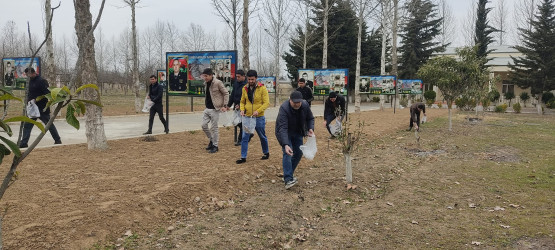 "Qəsəbəmiz təmiz qalsın” şüarı altında təmizlik aksiyası keçirildi