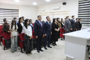 “Heydər Əliyev və müasir Azərbaycan gəncliyi” başlıqlı toplantı keçirilib