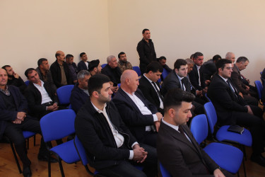 23 oktyabr 2025-ci il tarixdə Rayon İcra Hakimiyyətinin başçısı Eyvaz Hüseynovun 320 ailəlik Xocavənd qəsəbəsinin sakinləri ilə səyyar qəbul-görüşü keçirilib