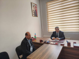Xocavənd Rayon İcra Hakimiyyətinin Başçısı Eyvaz Hüseynov növbəti vətəndaş qəbulu keçirib