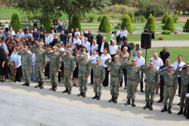 27 Sentyabr Anım Günü münasibətilə Şəhidlərin xatirəsi 1 dəqiqəlik sükutla yad edilib