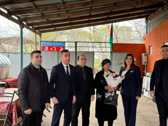 8 Mart - Beynəlxalq Qadınlar Günü münasibətilə şəhid anaları və xanımları evlərində ziyarət olunub