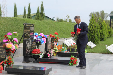 Şəhid Tağıyev Elzamin Eyvaz oğlunun xatirəsi yad edilib.