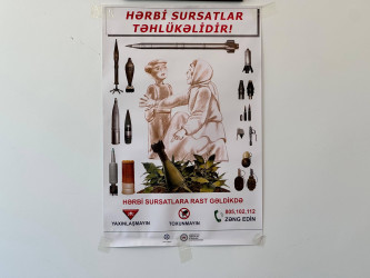 Xocavənd rayonunda partlayıcı sursatların təhlükəsinə dair maarifləndirici görüş keçirilib