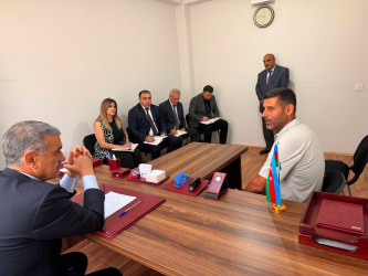Xocavənd Rayon İcra Hakimiyyətinin Başçısı Eyvaz Hüseynov növbəti vətəndaş qəbulu keçirib