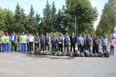 “Təmiz ölkəm” başlığı altında təmizlik aksiyası keçirilmişdir