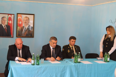Yeni Xocavənd qəsəbəsində məskunlaşan rayon sakinləri ilə növbəti səyyar qəbul keçirilmişdir