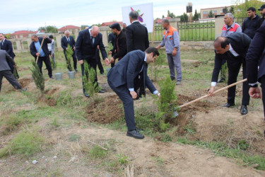 27 sentyabr -Anım Gününün beşinci ildönümü münasibətilə eyni zamanda təmiz və yaşıl mühit naminə abadlıq və ekoloji tədbirlərlə bağlı ağacəkmə aksiyası keçirilib.