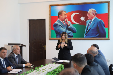 “Nüvə və digər kütləvi qırğın silahının mümkün tətbiqi ilə əlaqədar yarana biləcək təhlükənin qarşısının alınması məqsədilə əhalinin mühafizəsi, habelə profilaktika və təhlükəsizlik tədbirlərinin həyata keçirilməsi” mövzusunda maarifləndirici tədbir keçirilib