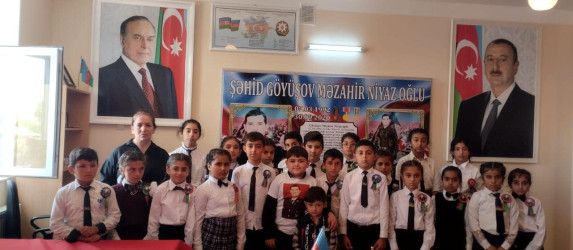 “Heydər Əliyev İli” çərçivəsində Şəhid Göyüşov Məzahirin adını daşıyan sinif ziyarət olunmuşdur.