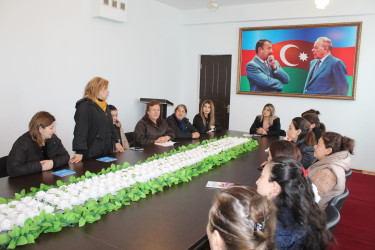  “Məişət zorakılığının doğurduğu fəsadlar” mövzusunda maarifləndirici tədbir keçirilmişdir.