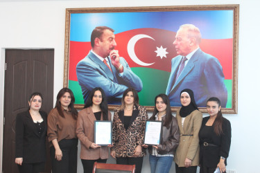 Növbəti könüllü qrupuna sertifikatlar təqdim olunub