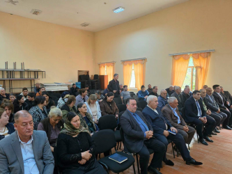 Xocavənd Rayon İcra Hakimiyyəti başçısının növbəti səyyar qəbulu Ağcabədi rayonunda məskunlaşmış rayon sakinləri ilə olub