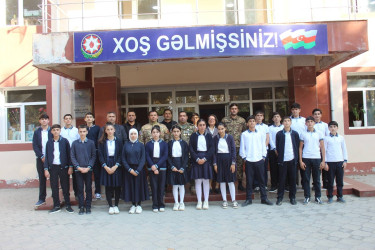 "Vətən müharibəsi qəhrəmanları ilə bir gün" adlı vətənpərvərlik mövzusunda tədbir keçirilmişdir