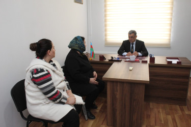 23 dekabr 2025-ci il tarixdə Xocavənd Rayon İcra Hakimiyyətinin Başçısı Eyvaz Hüseynov növbəti vətəndaş qəbulu keçirib