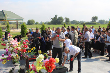 Şəhid Tağıyev Elzamin Eyvaz oğlunun xatirəsi yad edilib