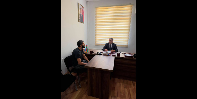 Xocavənd Rayon İcra Hakimiyyətinin başçısı Eyvaz Hüseynov növbəti vətəndaş qəbulu keçirib
