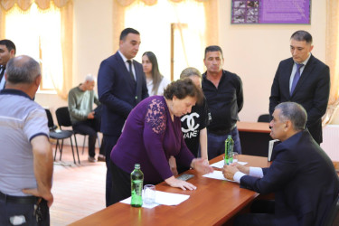 Ağcabədi rayonunda növbəti səyyar qəbul keçirilmişdir