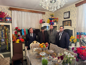 Şəhidlərin ailə üzvləri Novruz bayramı və Müqəddəs Ramazan bayramı münasibətilə ziyarət olunub