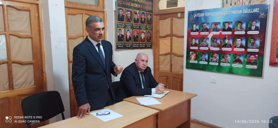Abşeron rayonu Saray qəsəbəsində məskunlaşan rayon sakinləri ilə növbəti səyyar qəbulu keçirilmişdir