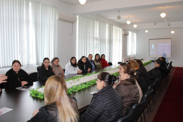  “Məişət zorakılığının doğurduğu fəsadlar” mövzusunda maarifləndirici tədbir keçirilmişdir.