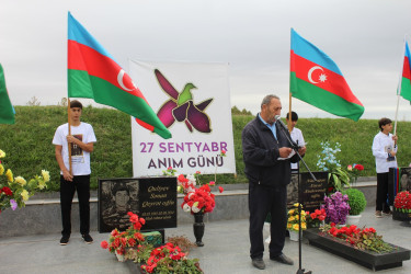 27 Sentyabr Anım Gününə həsr olunmuş rəsmi tədbir keçirilib
