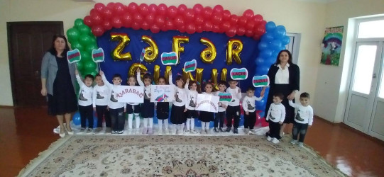 Zəfər Günü ərəfəsində Kuropatkin kənd uşaq bağçasında tədbir keçirilib