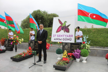 27 Sentyabr Anım Gününə həsr olunmuş rəsmi tədbir keçirilib
