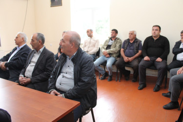 Xocavənd Rayon İcra Hakimiyyətinin başçısı Eyvaz Hüseynovun İmişli rayonunda məskunlaşan rayon sakinləri ilə növbəti səyyar qəbulu keçirilmişdir